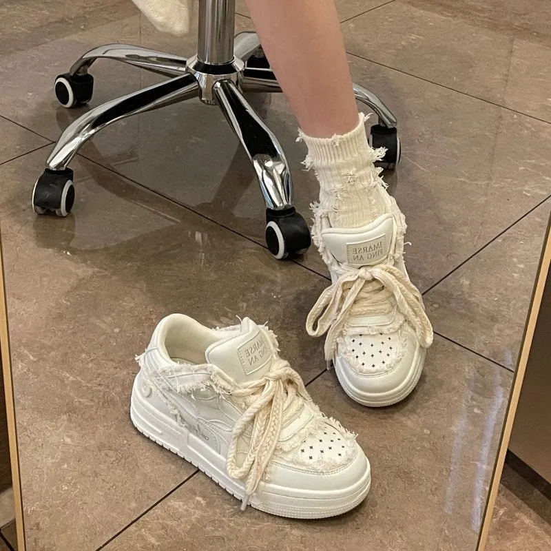 Amozae-Back To School Gifts Shooting Star Patchwork Sneakers