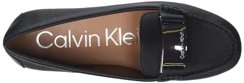 Calvin Klein Women's Lisette Loafer Flat, Black, 8.5