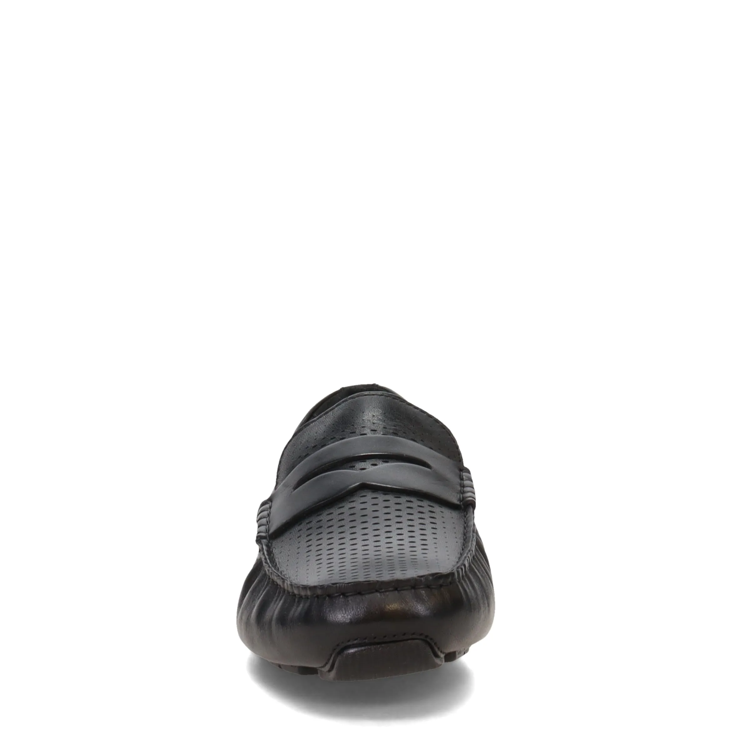Cole Haan Men's Grand Laser Penny Driver Driving Style Loafer, Black/Black, 10