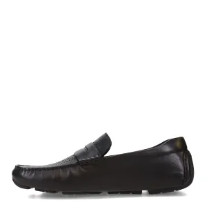 Cole Haan Men's Grand Laser Penny Driver Driving Style Loafer, Black/Black, 10