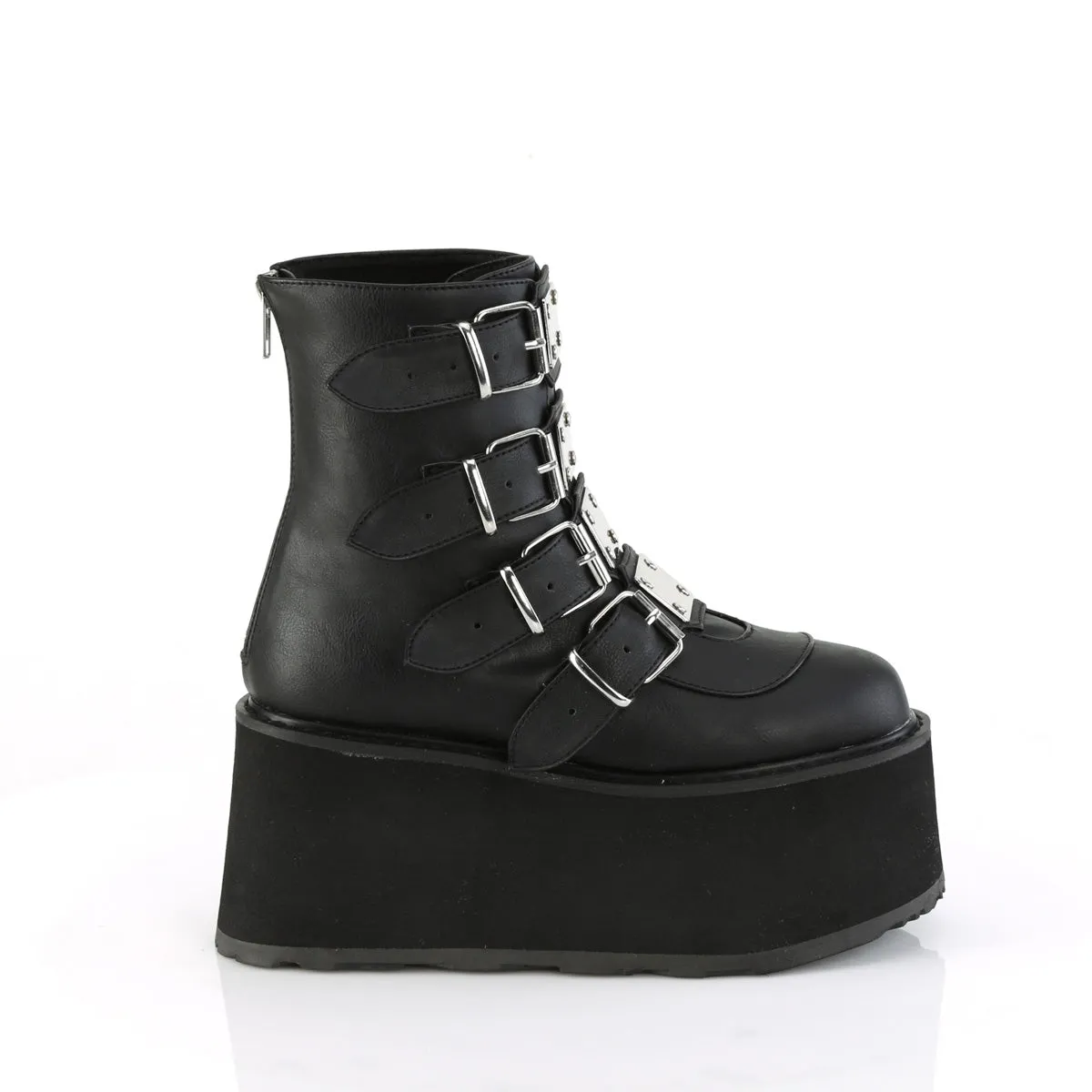 DAMNED-105 Demoniacult Alternative Footwear Women's Ankle Boots