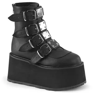 DAMNED-105 Demoniacult Alternative Footwear Women's Ankle Boots