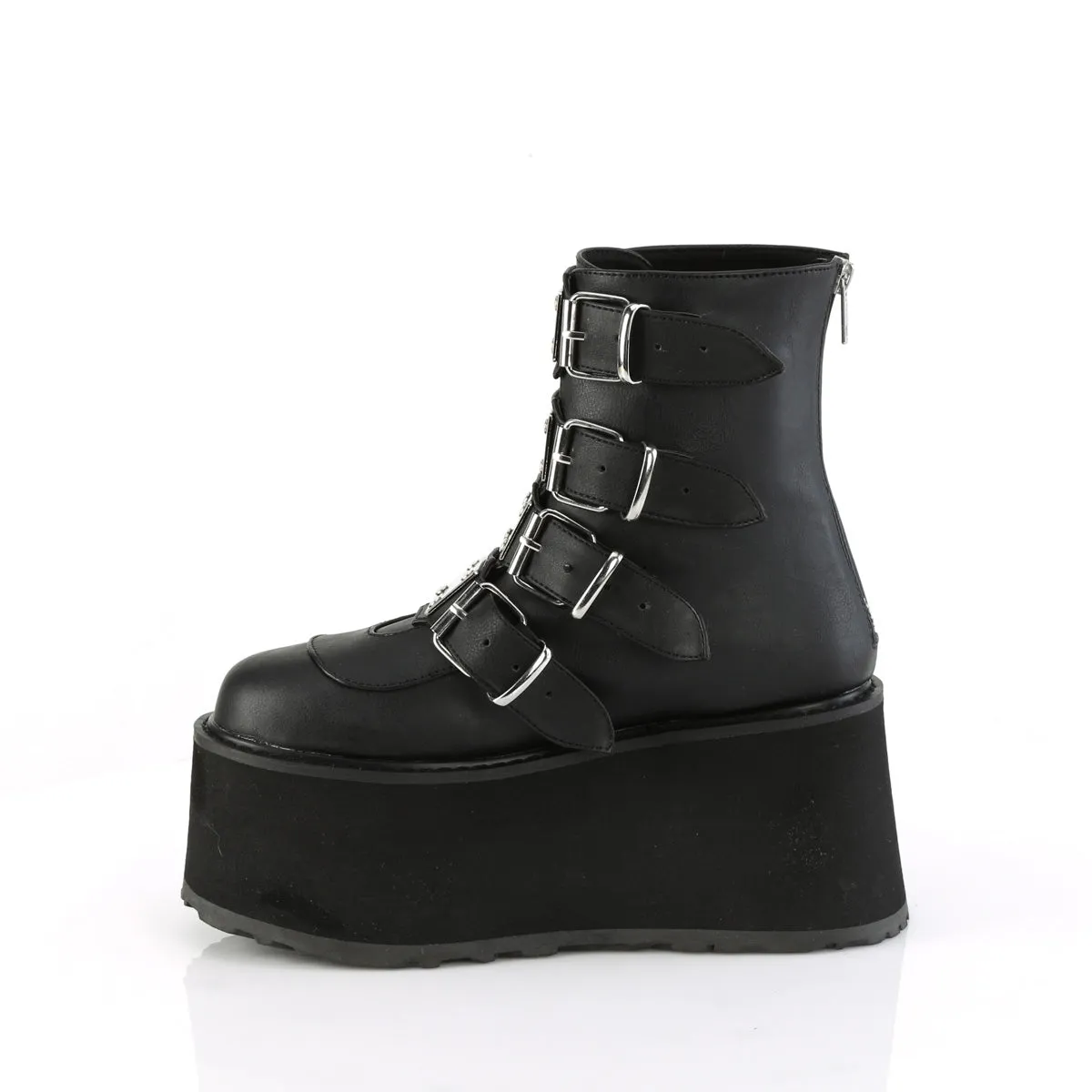DAMNED-105 Demoniacult Alternative Footwear Women's Ankle Boots