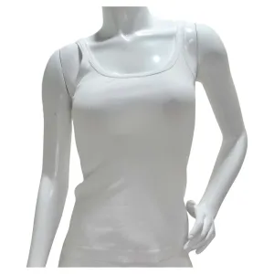 Dolce & Gabbana White Ribbed Tank