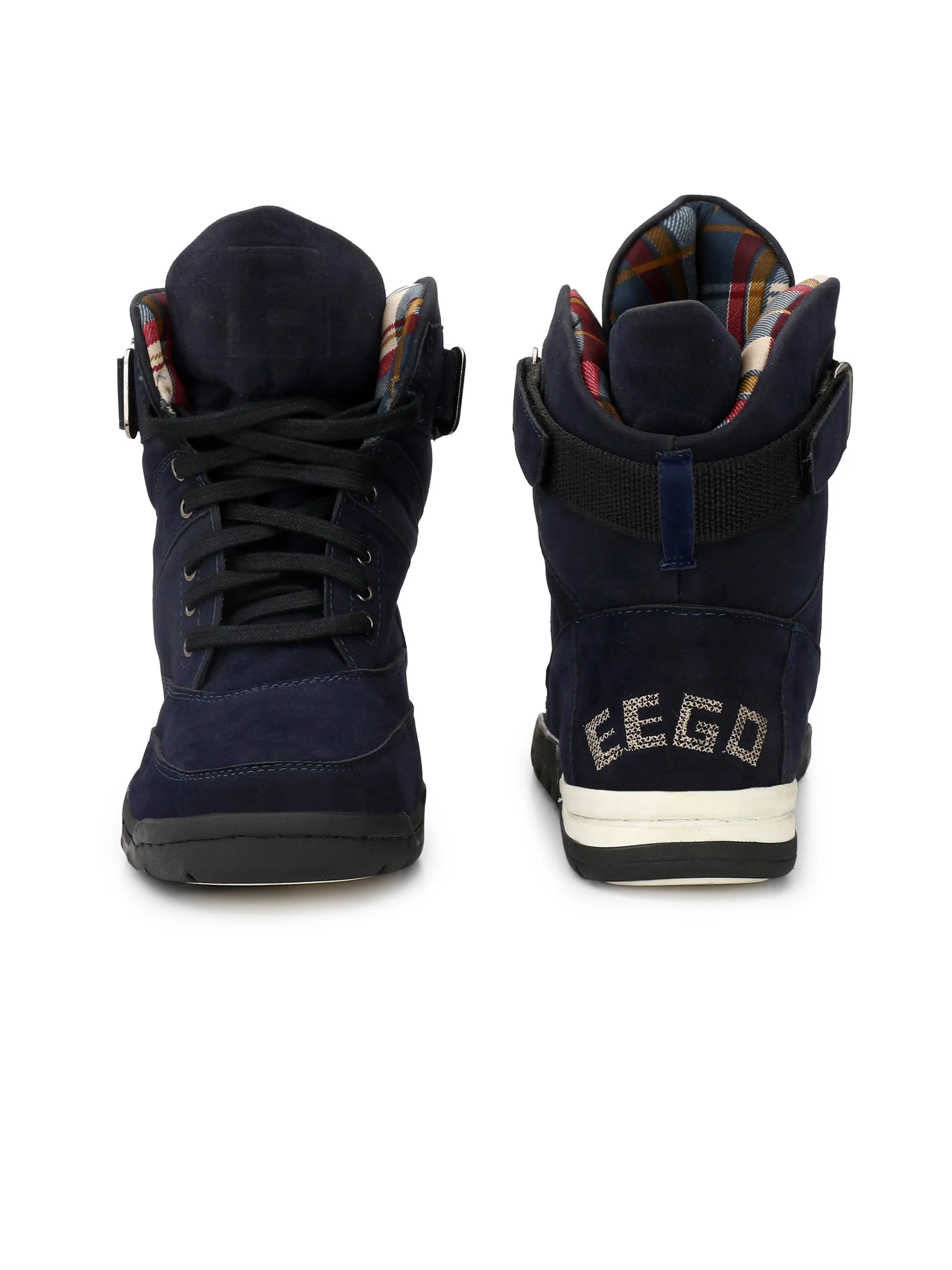 Downtown High Top Boots NR-6-BLUE