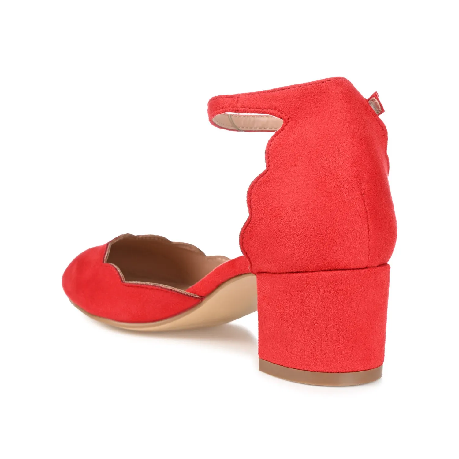 EDNA D'ORSAY PUMP HEELS IN FAUX SUEDE