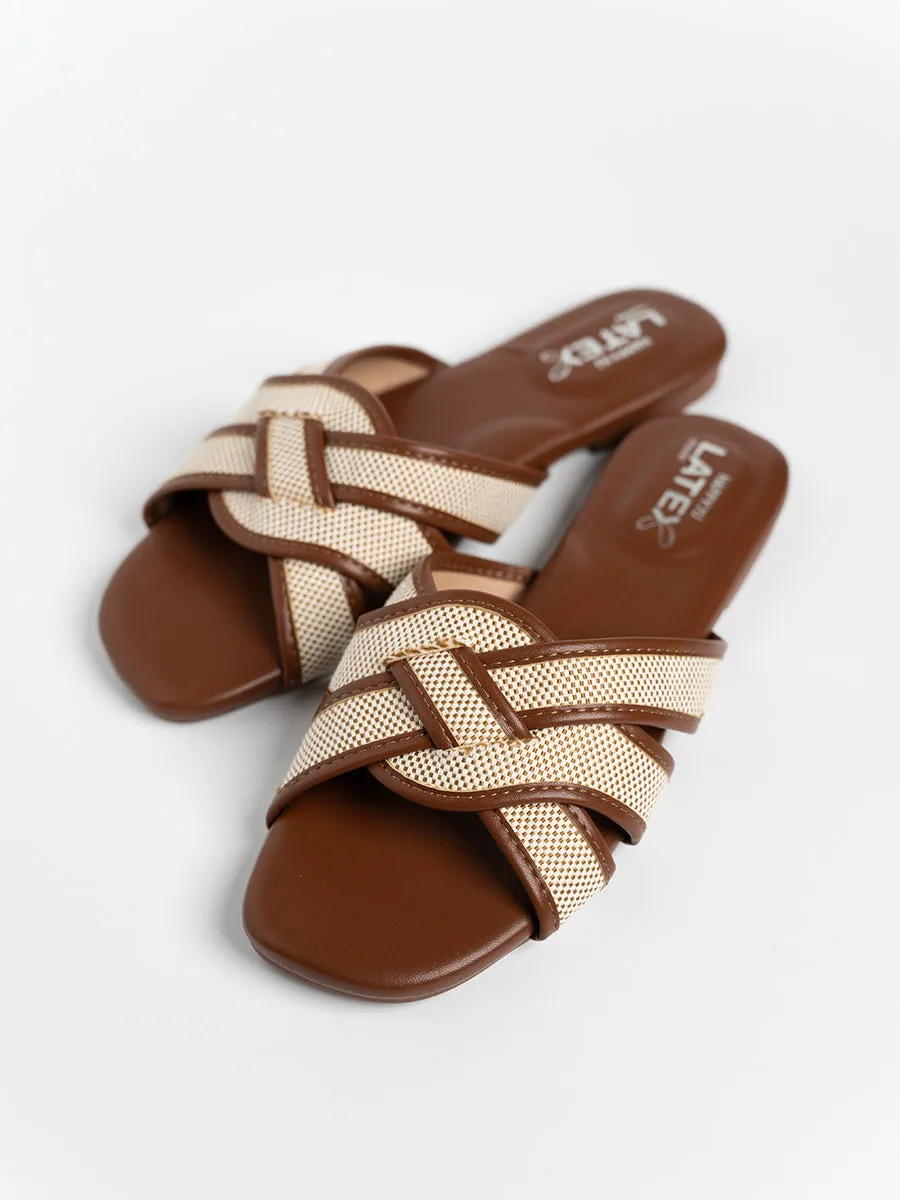 Elena Cross Jute Sandals