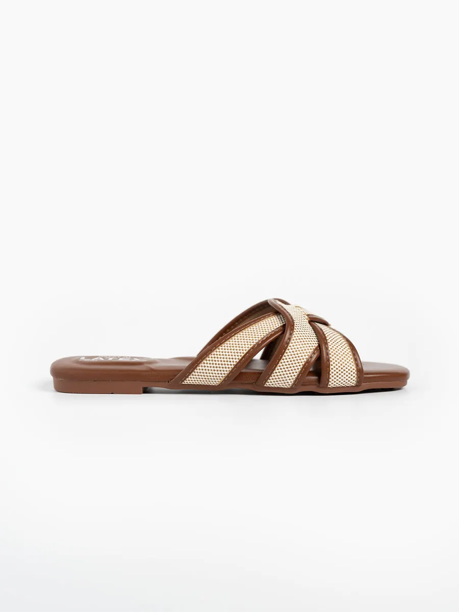 Elena Cross Jute Sandals