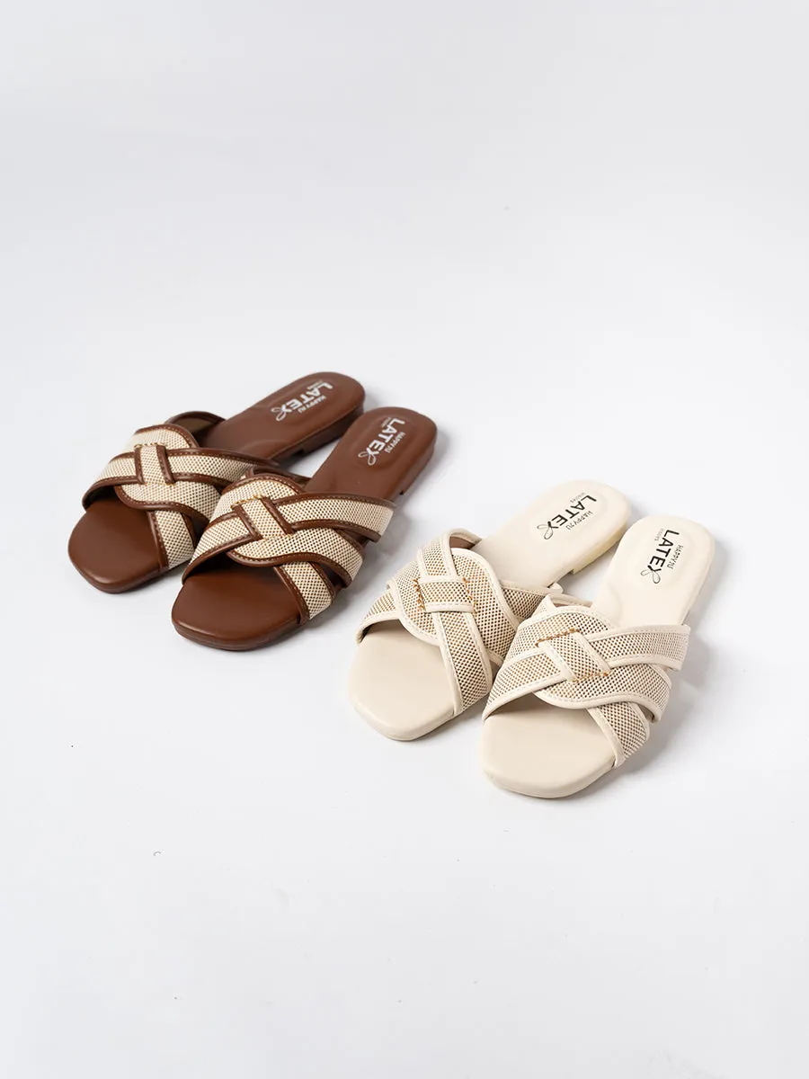 Elena Cross Jute Sandals