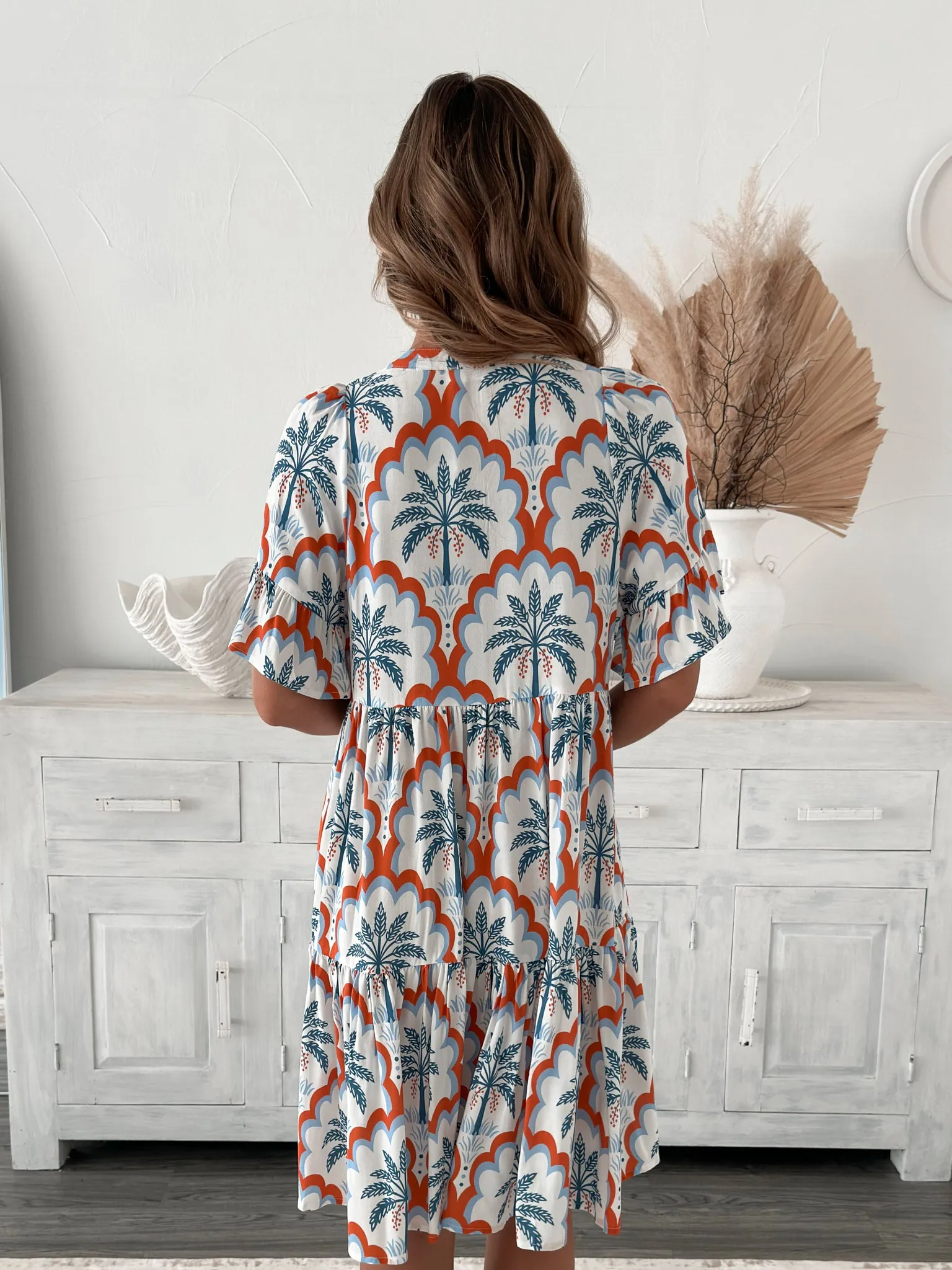 Ellorie Dress - White Print