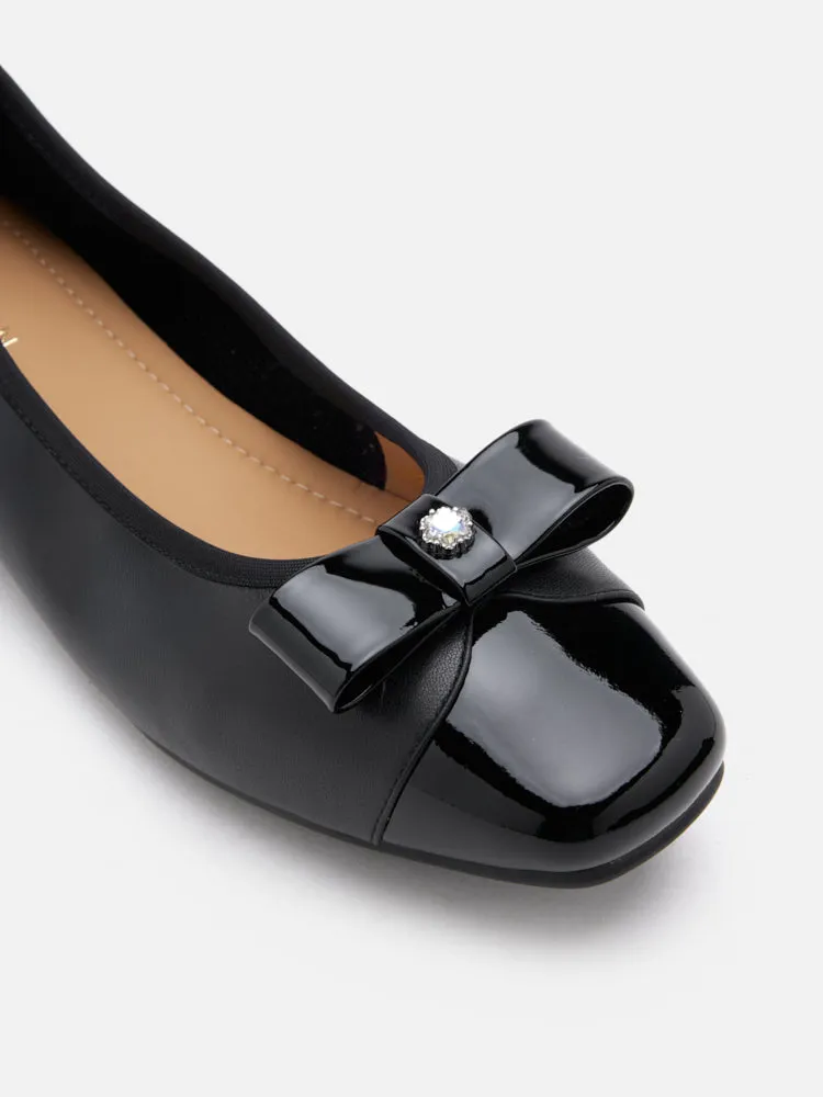 Fayence Patent Bow Flats