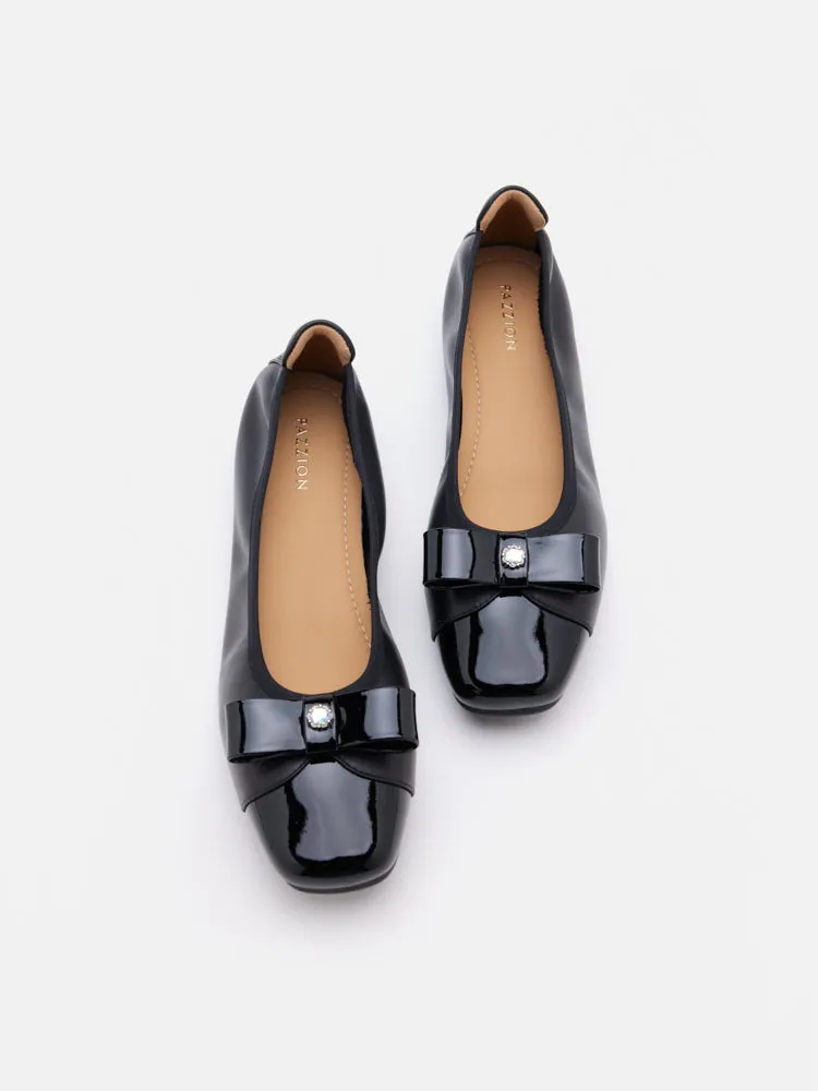 Fayence Patent Bow Flats