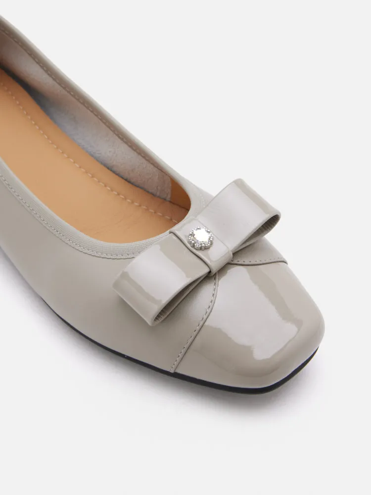 Fayence Patent Bow Flats
