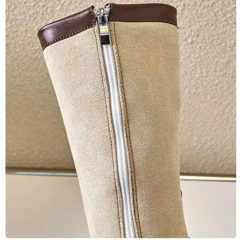 Girls Comfortable British Style Versatile Trendy Leather Boots