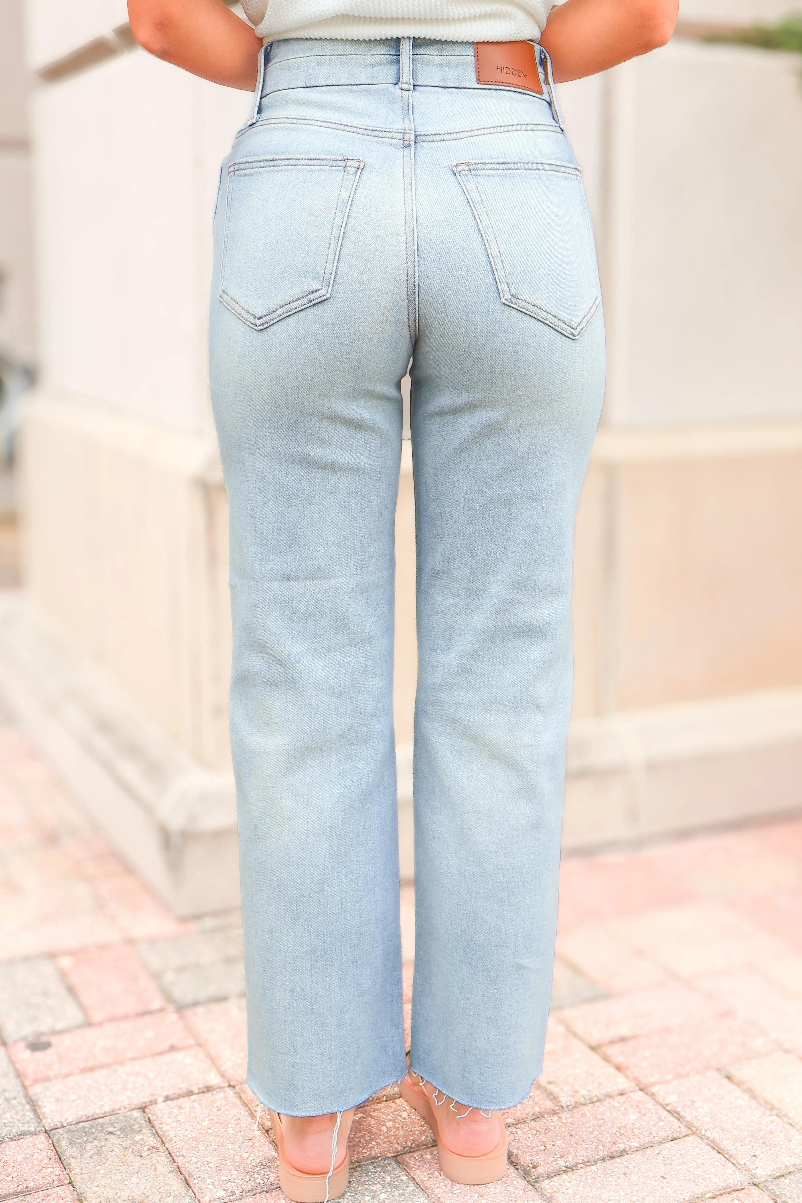 In My Moment Cropped Wide Leg Jeans