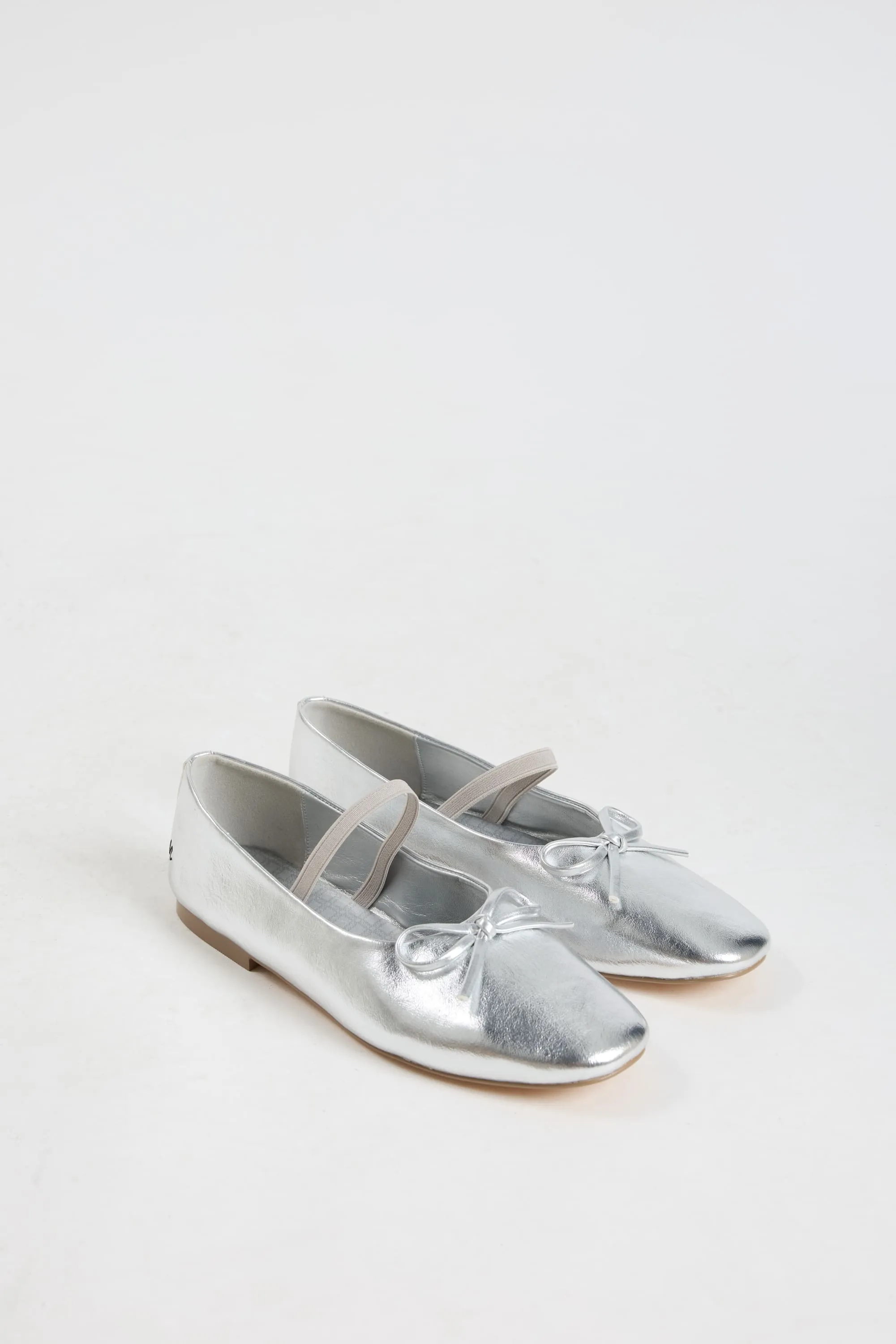 Jennie Silver Ballet Flats