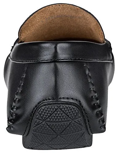 Jousen Men's Loafers Casual Slip On Penny Loafer Lightweight Driving Shoes (AMY802 Black 10)