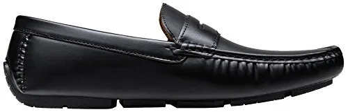 Jousen Men's Loafers Casual Slip On Penny Loafer Lightweight Driving Shoes (AMY802 Black 10)