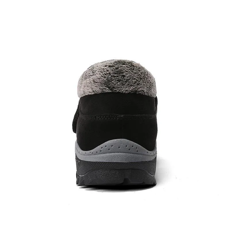 Ladies Plus Velvet Warm Soft Bottom Walking Sneakers