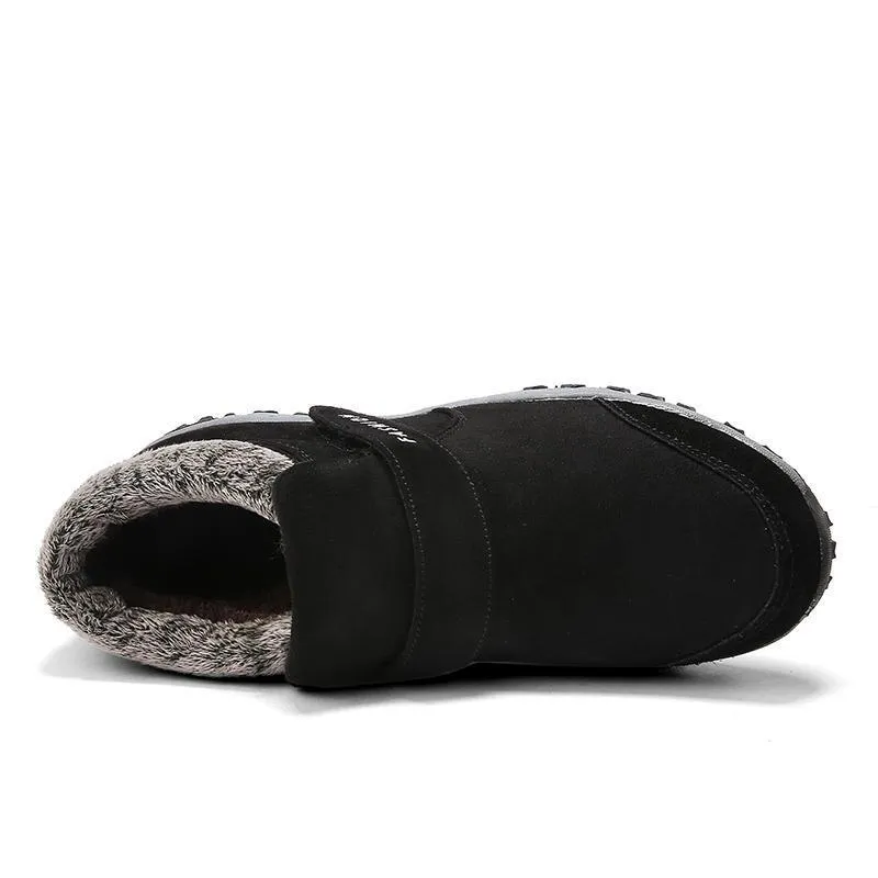 Ladies Plus Velvet Warm Soft Bottom Walking Sneakers