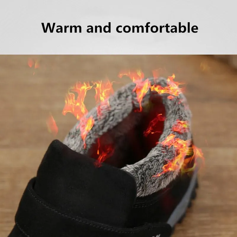 Ladies Plus Velvet Warm Soft Bottom Walking Sneakers