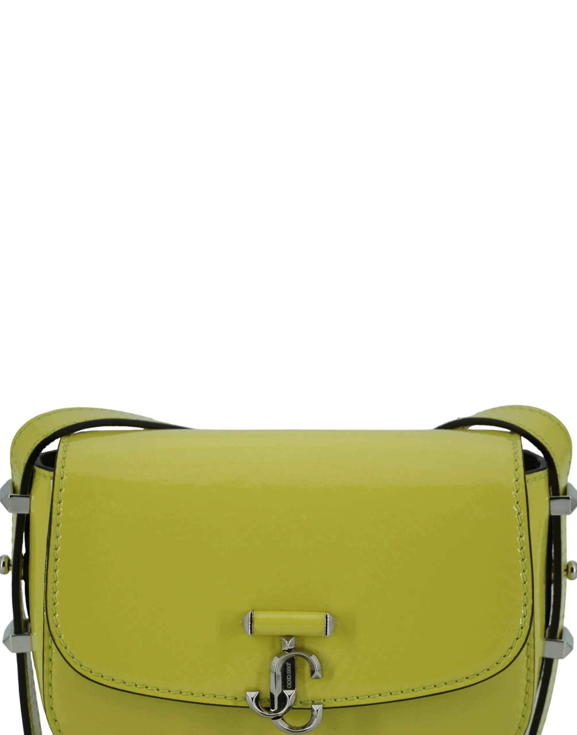 Lime Yellow Leather Small Shoulder Bag