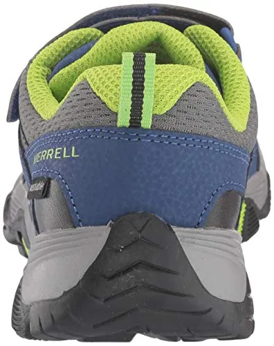 Merrell Trail Quest Hiking Sneaker, Blue/Green, 8 US Unisex Little Kid
