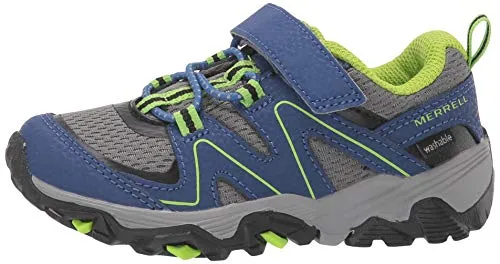 Merrell Trail Quest Hiking Sneaker, Blue/Green, 8 US Unisex Little Kid