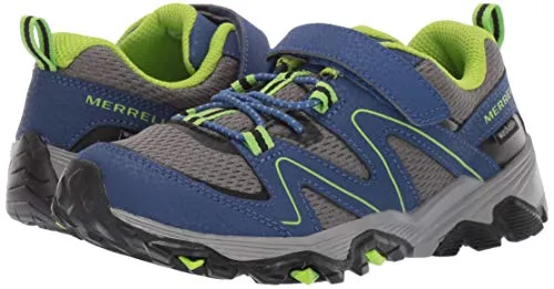 Merrell Trail Quest Hiking Sneaker, Blue/Green, 8 US Unisex Little Kid