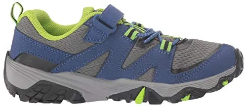Merrell Trail Quest Hiking Sneaker, Blue/Green, 8 US Unisex Little Kid