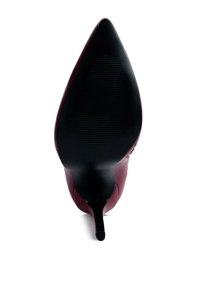 micah pointed toe stiletto high ankle boots