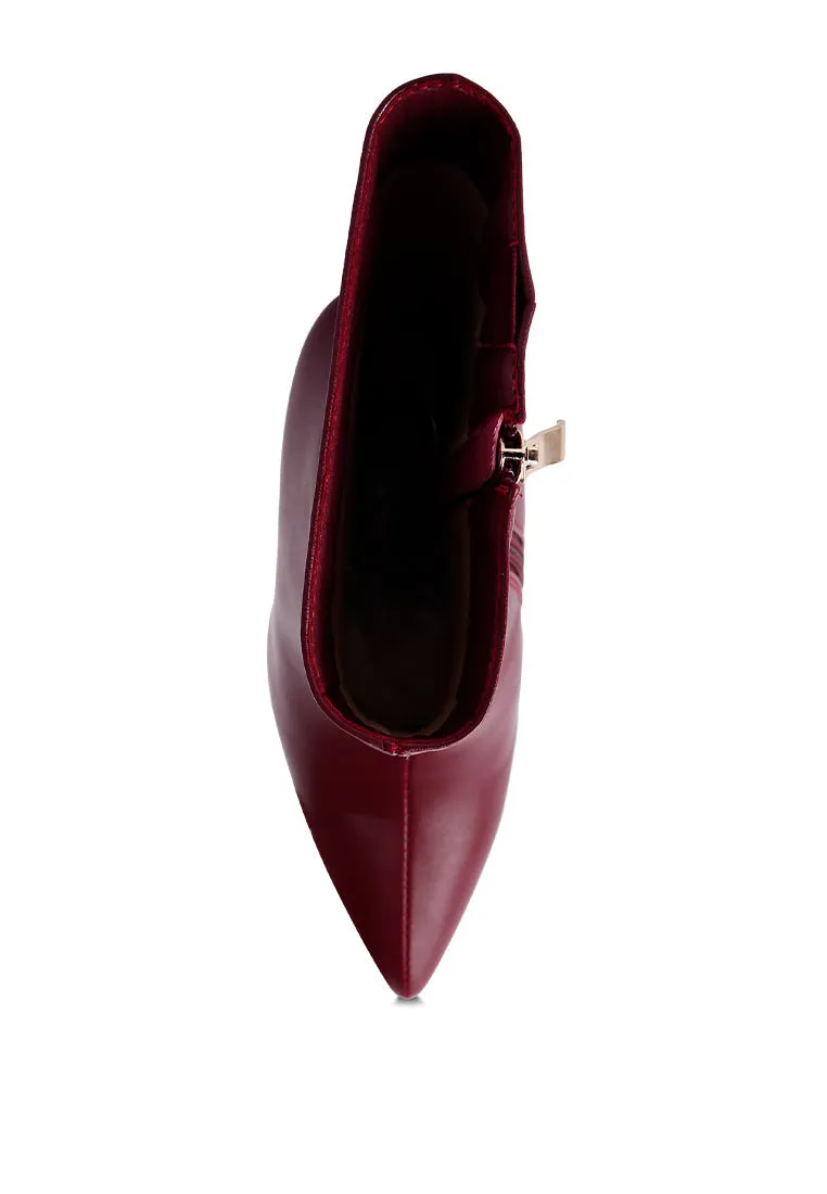 micah pointed toe stiletto high ankle boots
