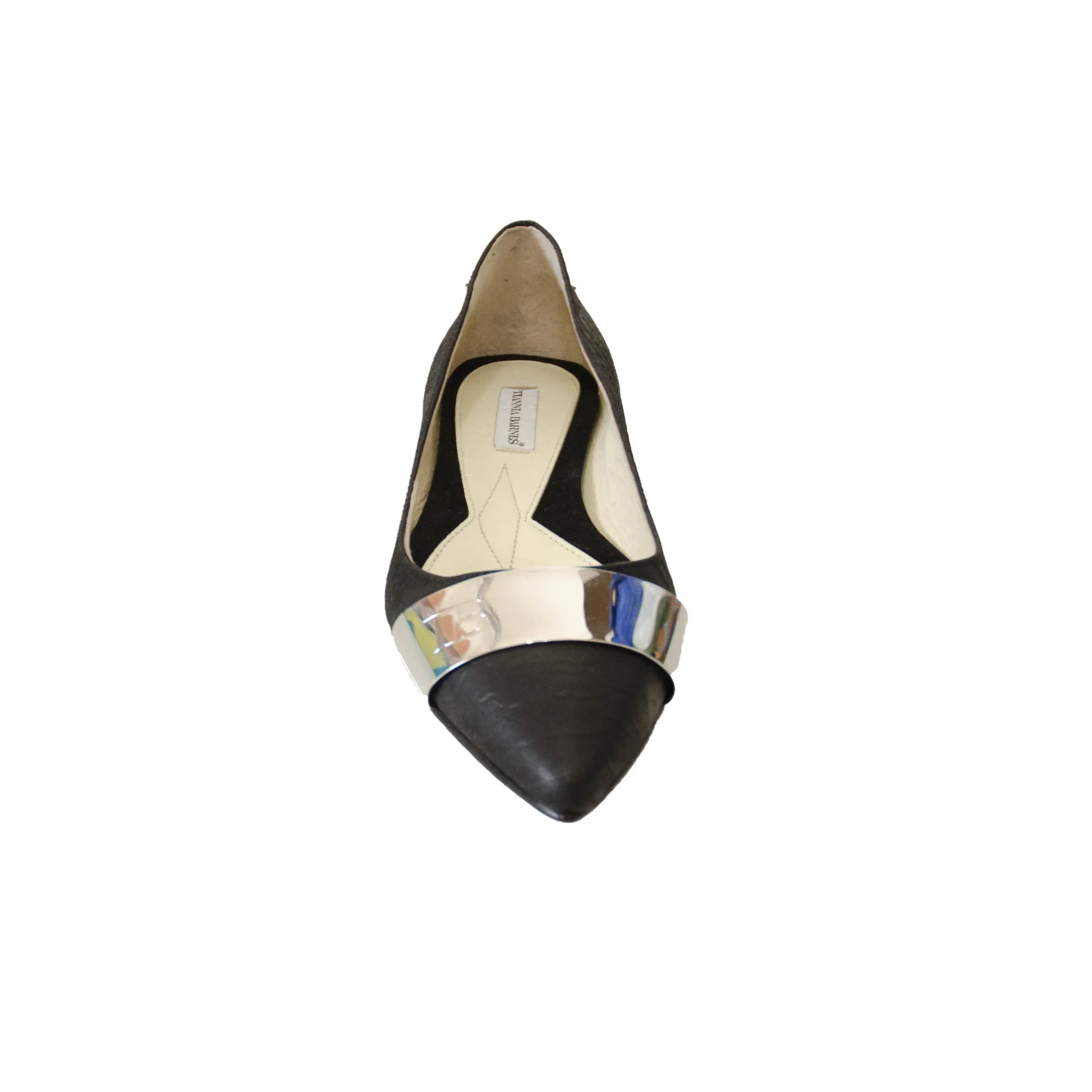 Pearl Embossed Snakeskin Ballet Flat