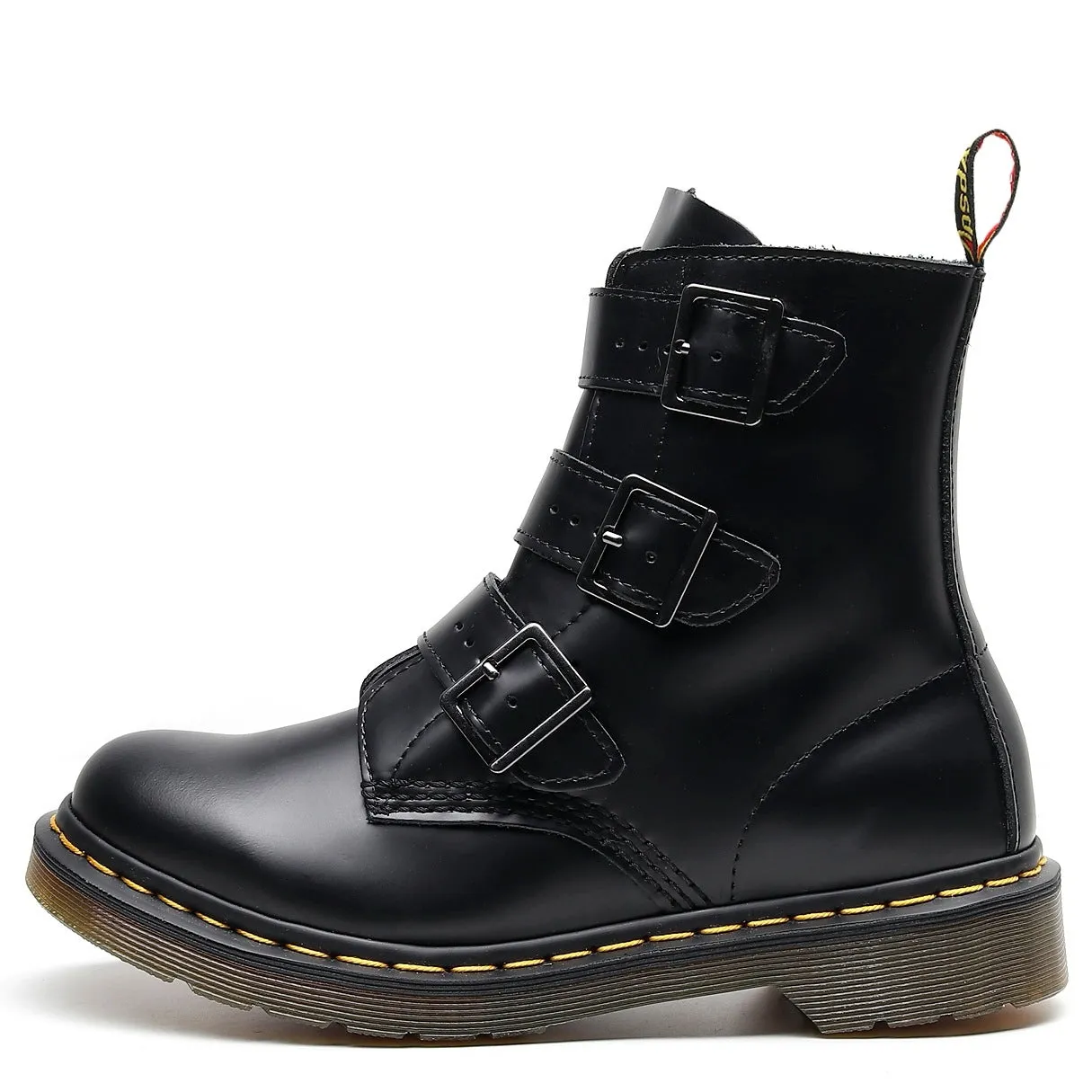 PEOPLETERRITORY Aberdeen New tooling boots women's 1460 British versatile high-top women's boots leather locomotive three-buckle strap new model