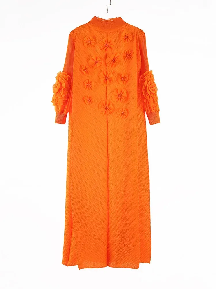 Premium Plissé Pleated Midi Dress