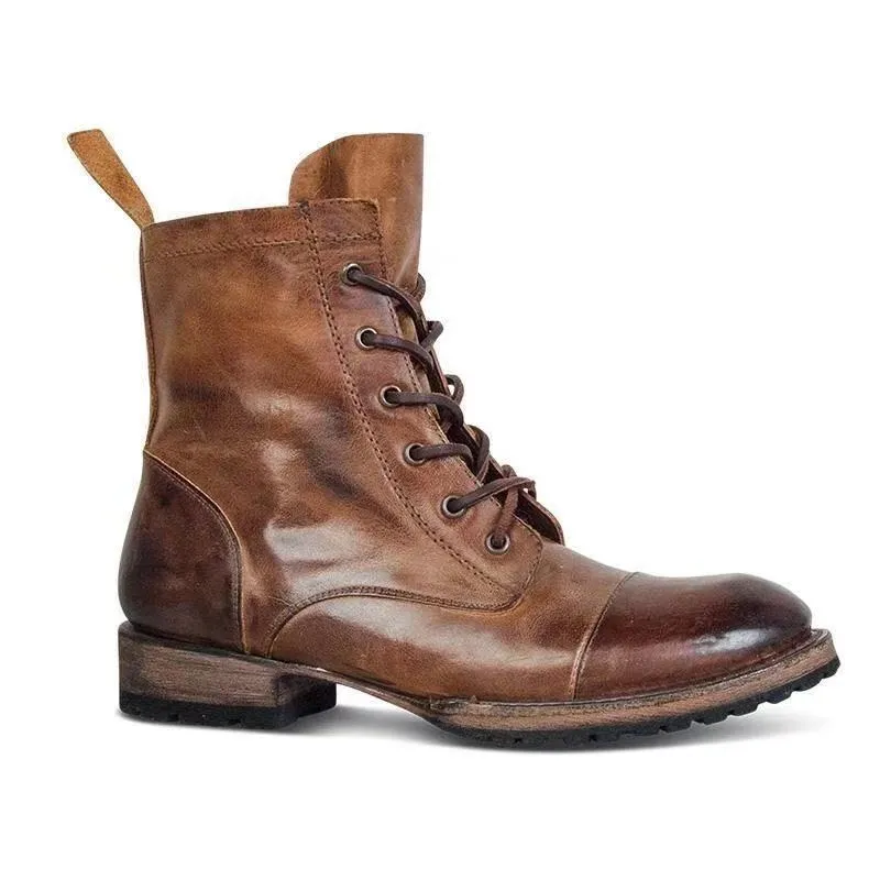 Retro Strap Versatile Casual Men's Boots Men's Shoes