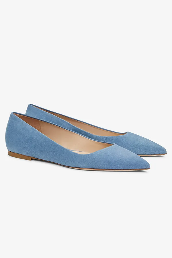 Rowan Flat - Suede :: Sky Blue