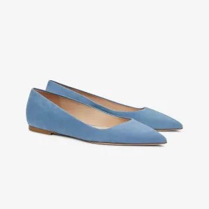Rowan Flat - Suede :: Sky Blue