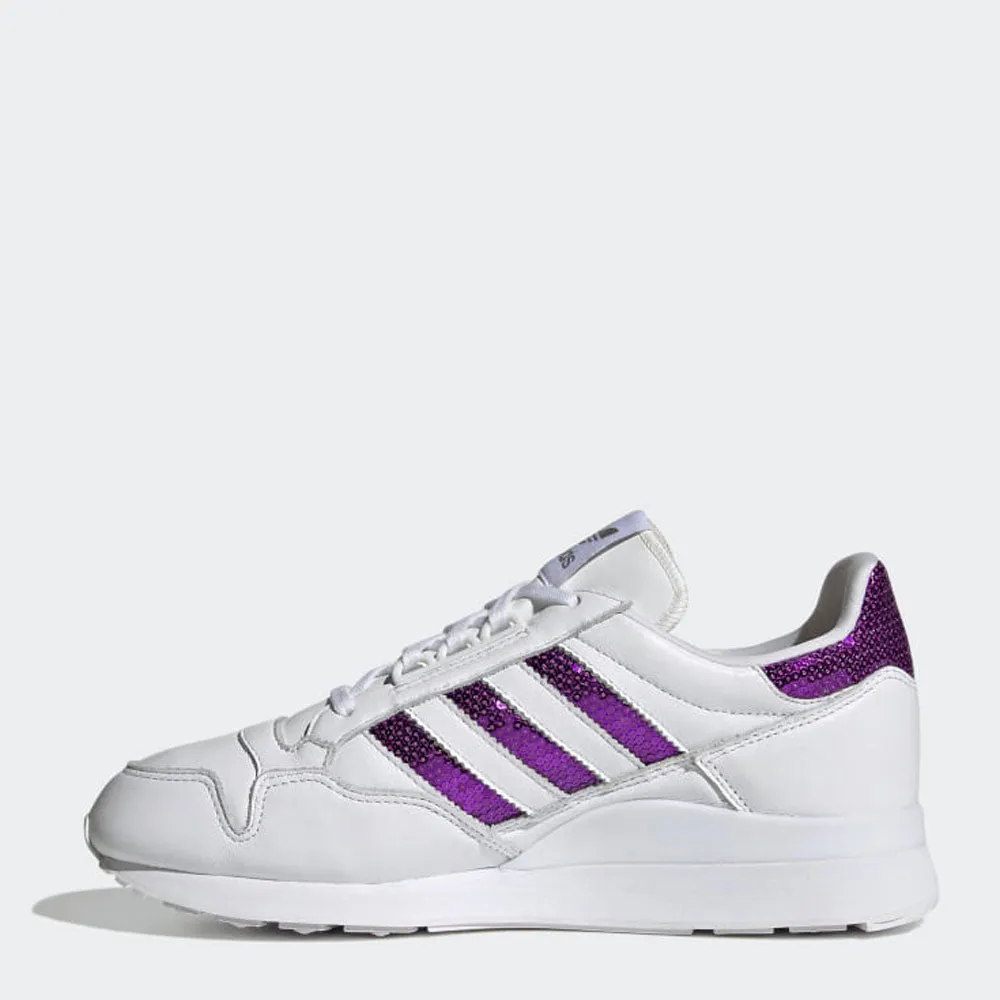 Scarpe Donna ADIDAS Sneakers linea ZX 500 W colore Bianco e Viola