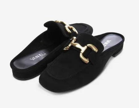 SHAINE SUEDE BUCKLE MULE