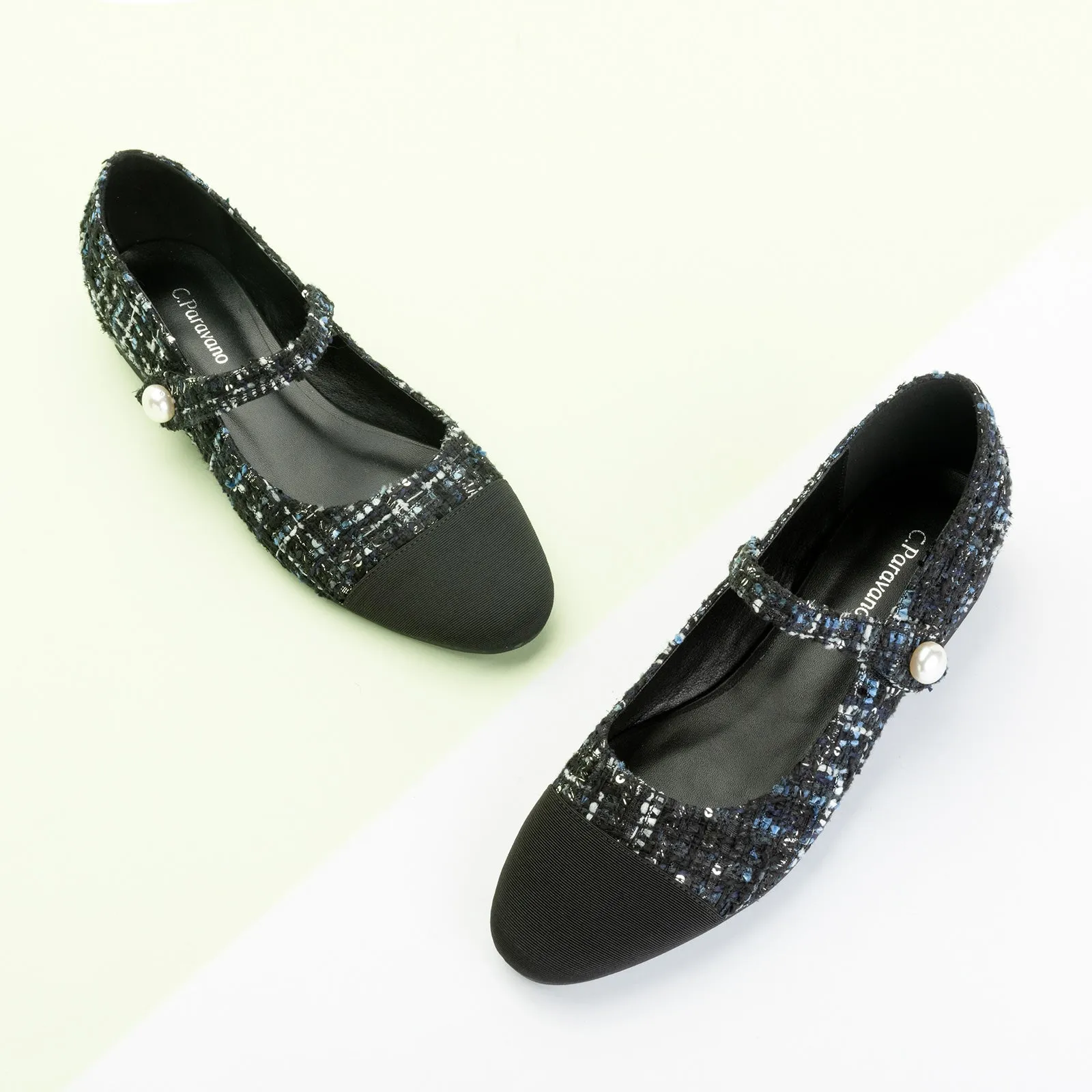 Single-Strap Tweed Mary Jane (Clara)