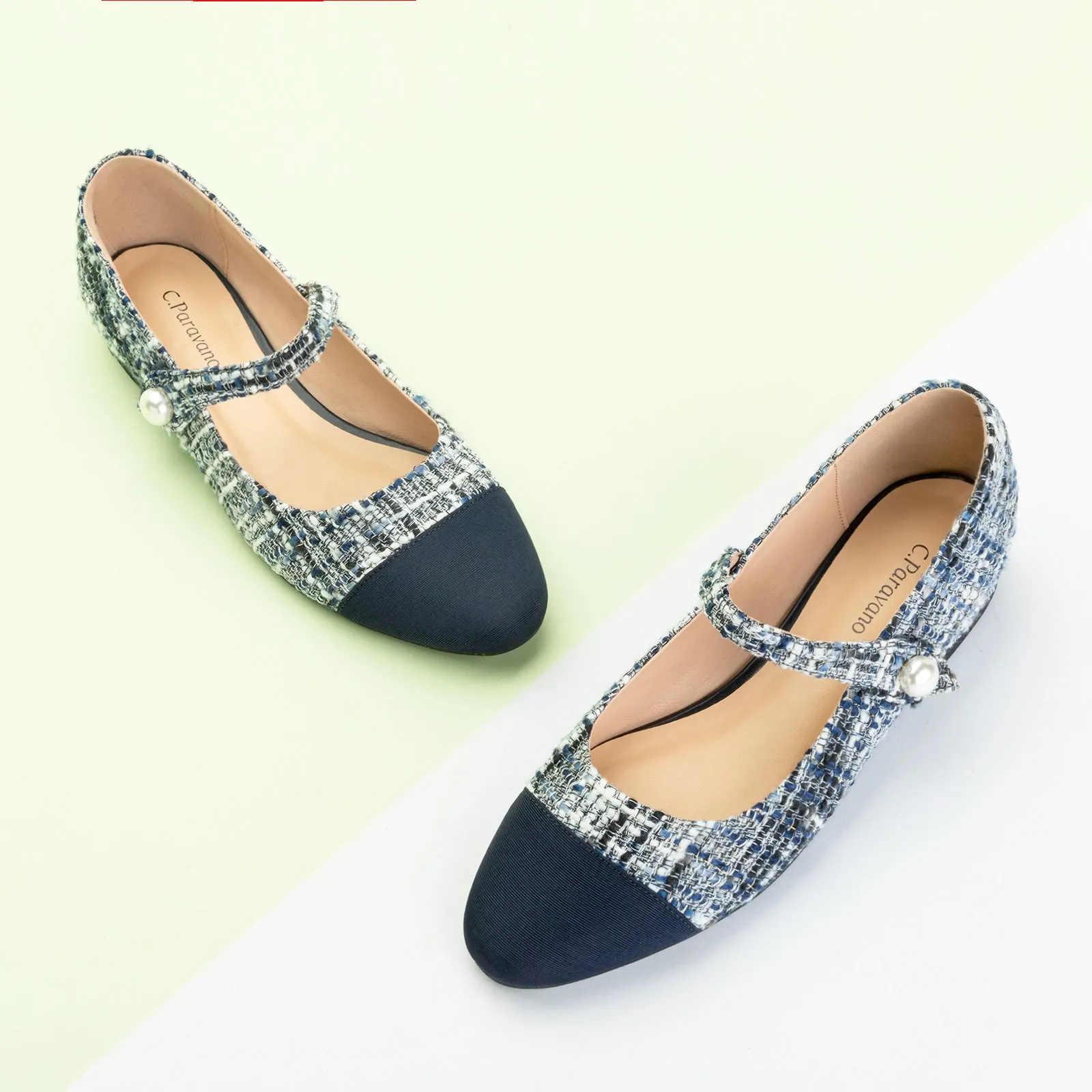 Single-Strap Tweed Mary Jane (Clara)