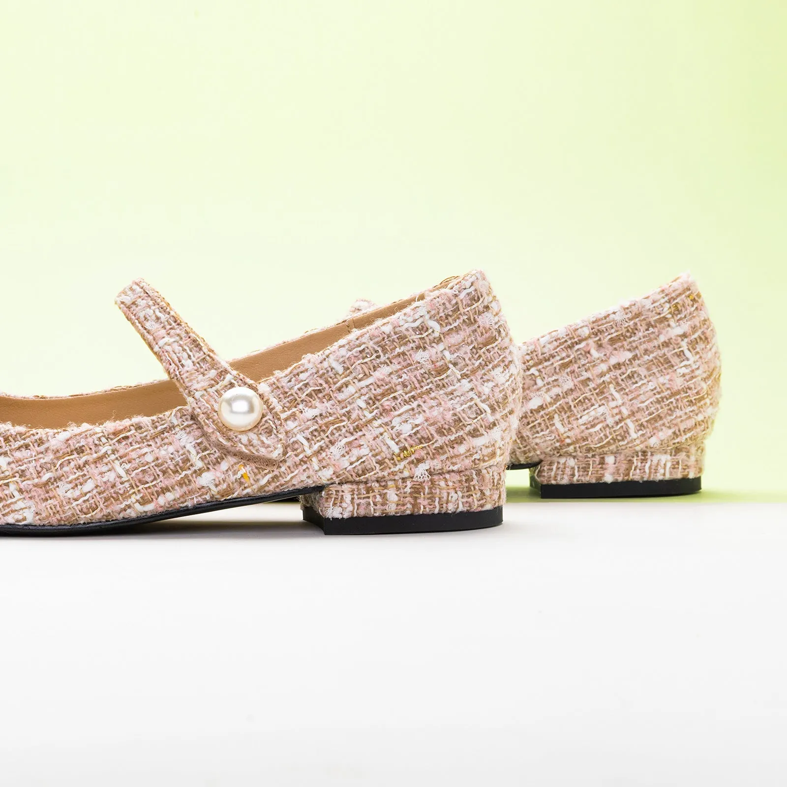 Single-Strap Tweed Mary Jane (Clara)