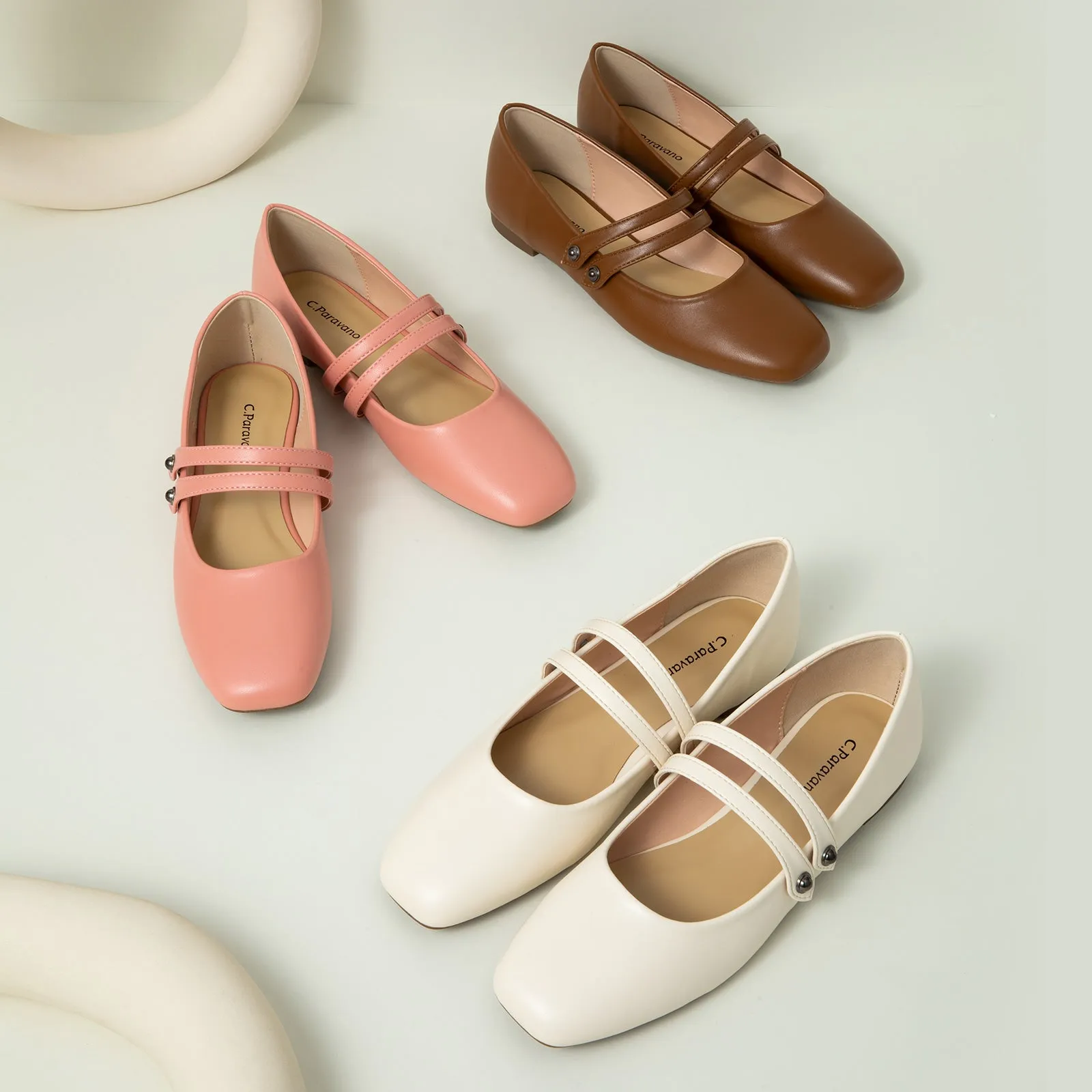 Single-Strap Tweed/Solid Mary Jane (Clara)