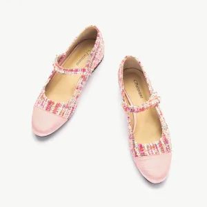 Single-Strap Tweed/Solid Mary Jane (Clara)
