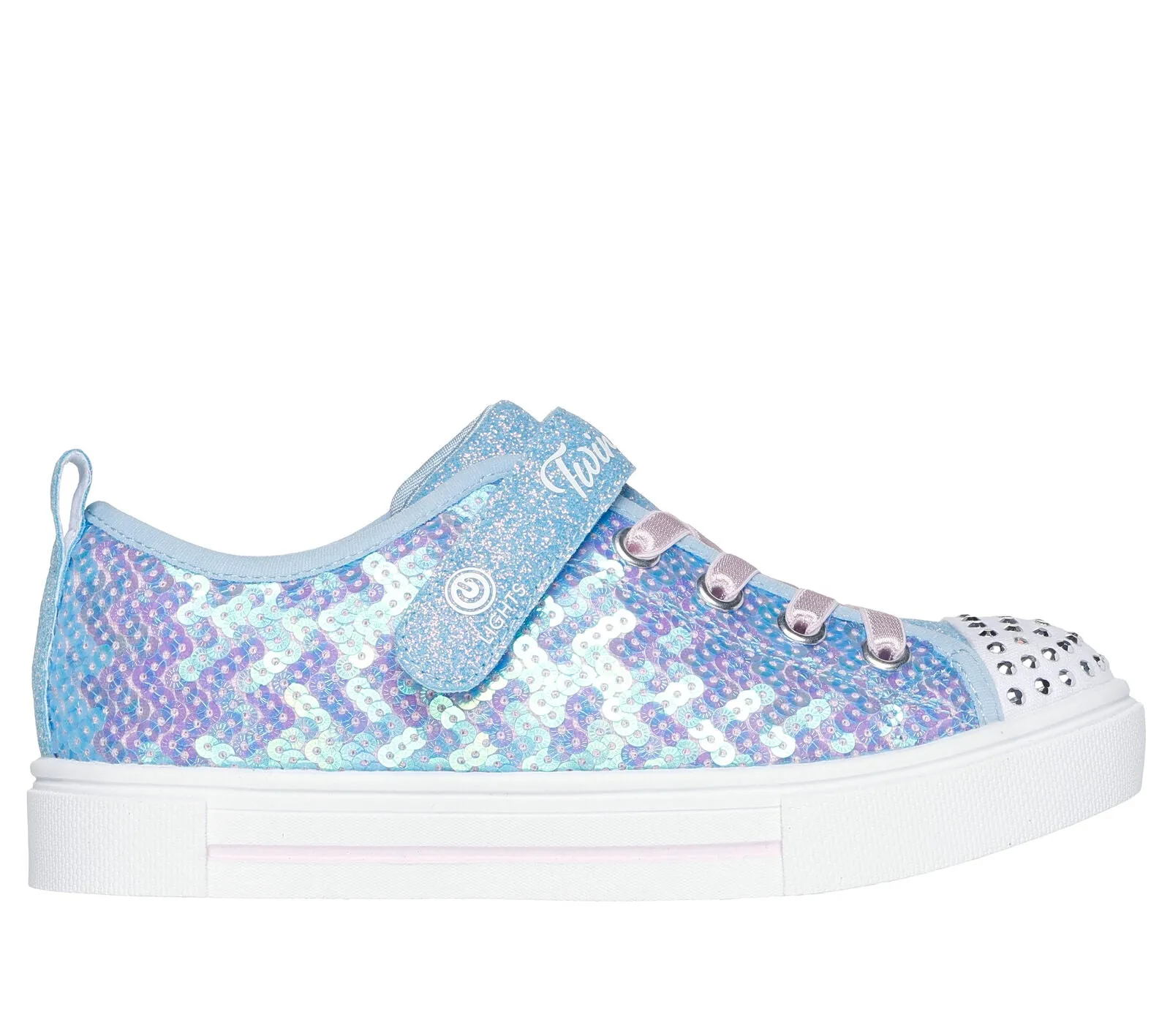 Skechers: Kids Twinkle Sparks Sneakers in Sequin Party