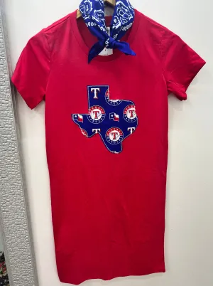 Texas Baseball T-Shirt Dress