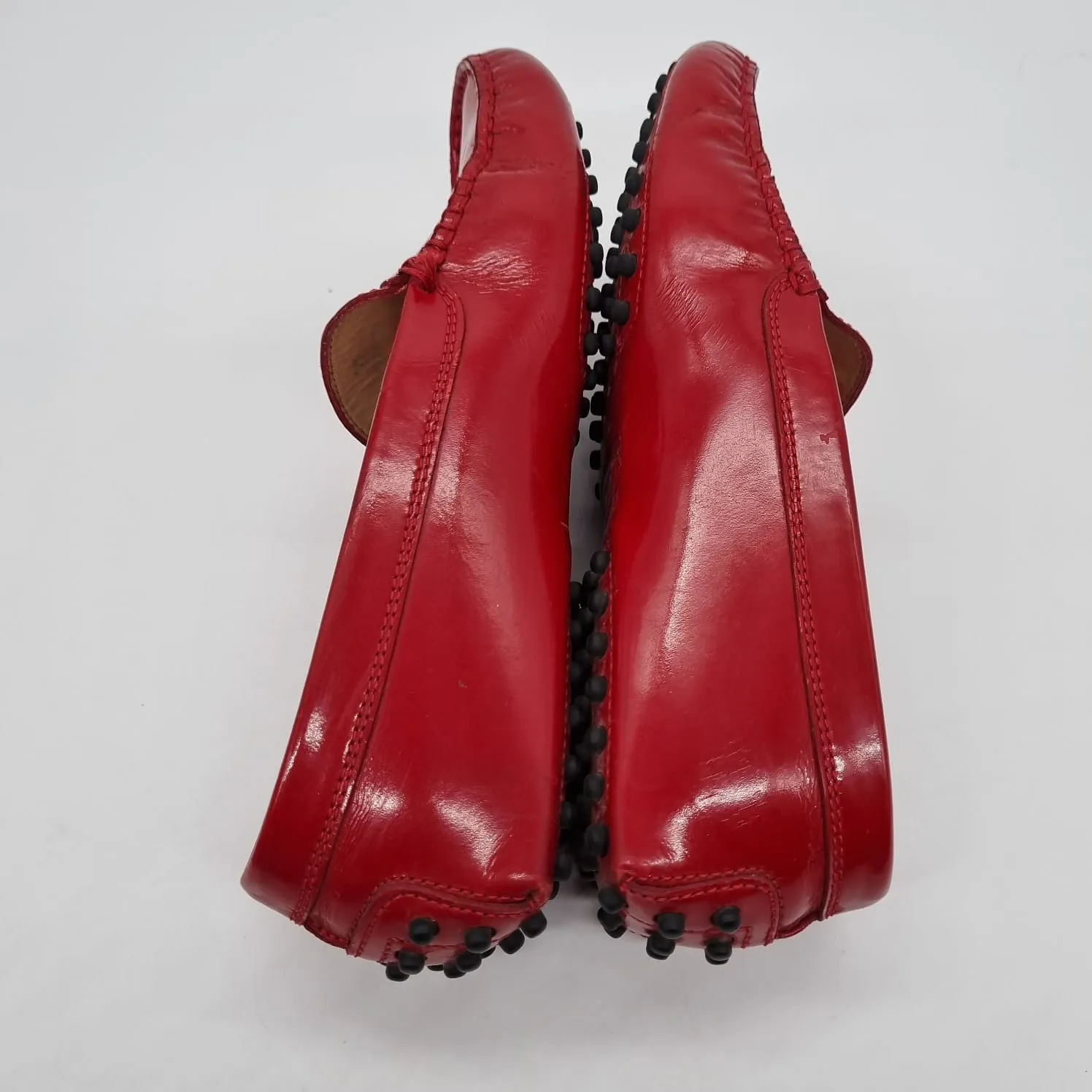 Tod's Gommino Patent Leather Loafers Red Size 37/24,5