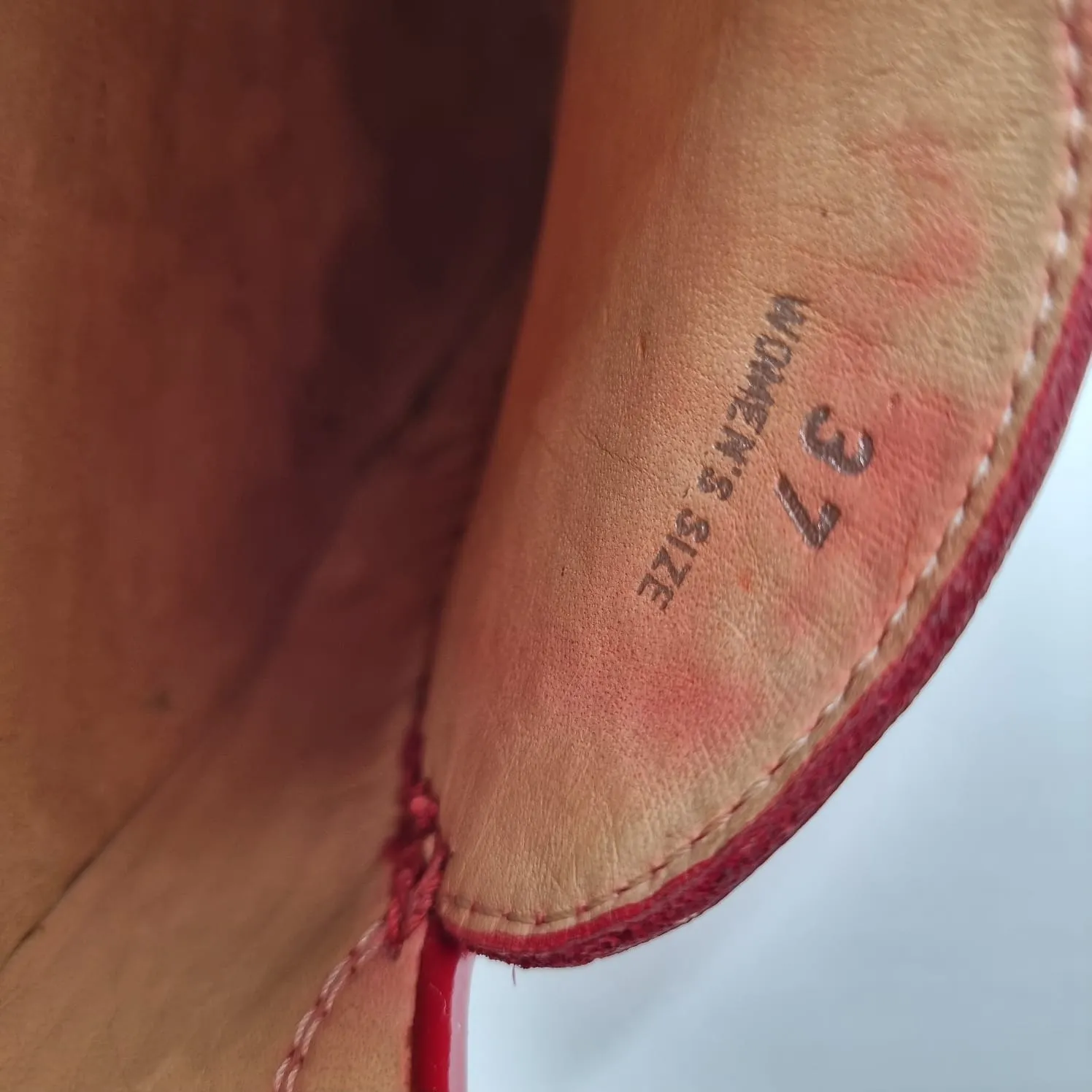 Tod's Gommino Patent Leather Loafers Red Size 37/24,5