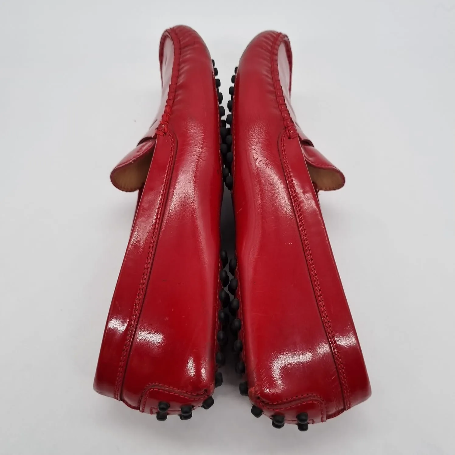 Tod's Gommino Patent Leather Loafers Red Size 37/24,5